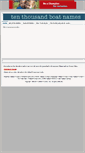 Mobile Screenshot of 10000boatnames.com